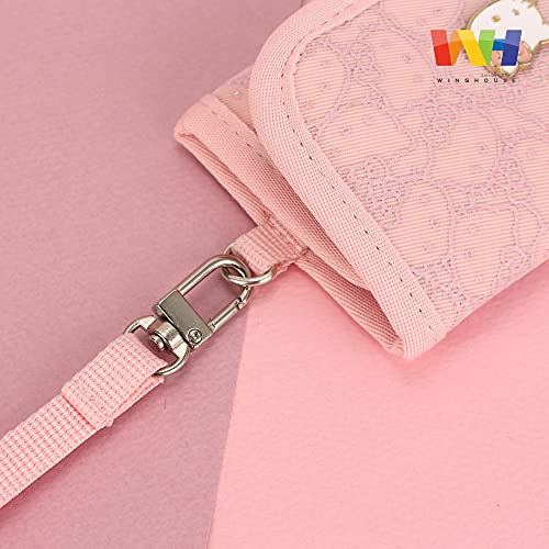 Winghouse X Hello-Kitty Officially Licensed Trifold Novelty Travel Wallet Accessories Money Organizer With Detachable Lanyard For Kids Girls Teenagers To Carry Their Essentials With Style Pink #TOP4