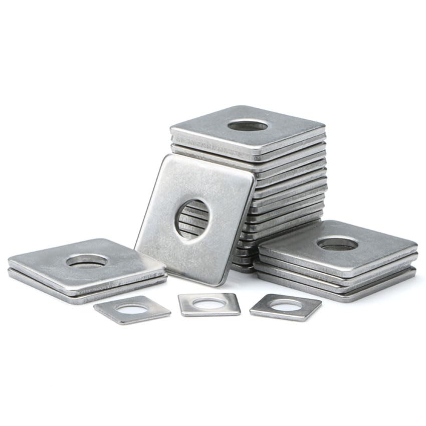 1/5/10pcs Square Plate Washers M8 M10 M12 M14 M16 Thick Zinc Plated Bright - (Inner Diameter: M12x40x2.5, Number of Pcs: 1Pcs)