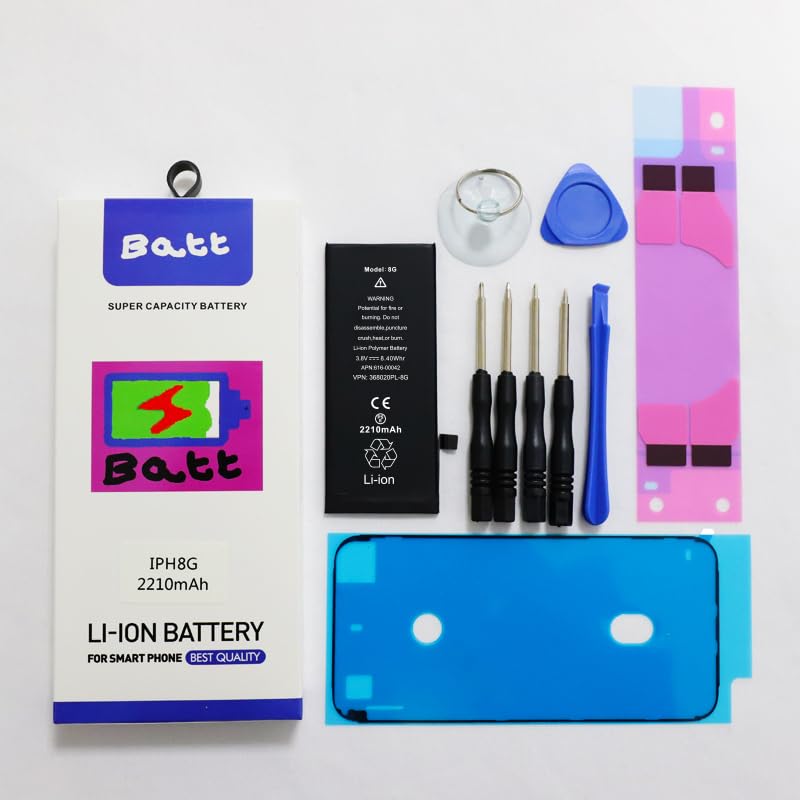 Batterie iPhone 8 kit de remplacement complet avec outils et adhesif etanche - 2