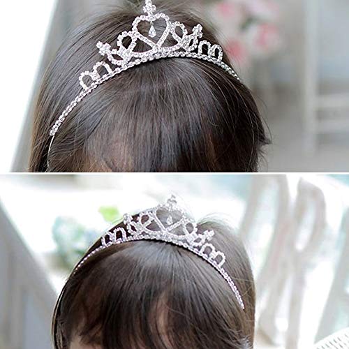 Girls Princess Crystal Tiara Crown For Birthday Party(Style1) #TOP2
