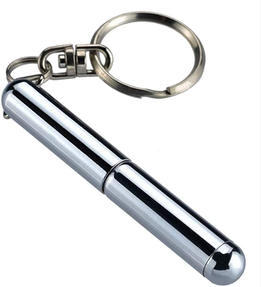 Key Holder Type Ballpoint Pen Folding Stainless Steel Fountain Pen Preparation Mini Pen Cute Stretchable Retractable Ballpoint Pen — view 5