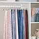 Amazon Basics Hosen- und Rockbügel aus Metall, mit Clips, 20er-Pack, Chromfarben