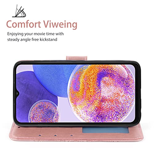 Funda Samsung A23 con protector de pantalla de vidrio y tarjetero anticaídas 3
