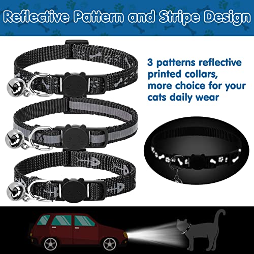 DILLYBUD Airtag Cat Collar Holder Reflective Air Tag Cat Collars Breakaway with Bell, Silicone Waterproof Airtag Case… - Image 5
