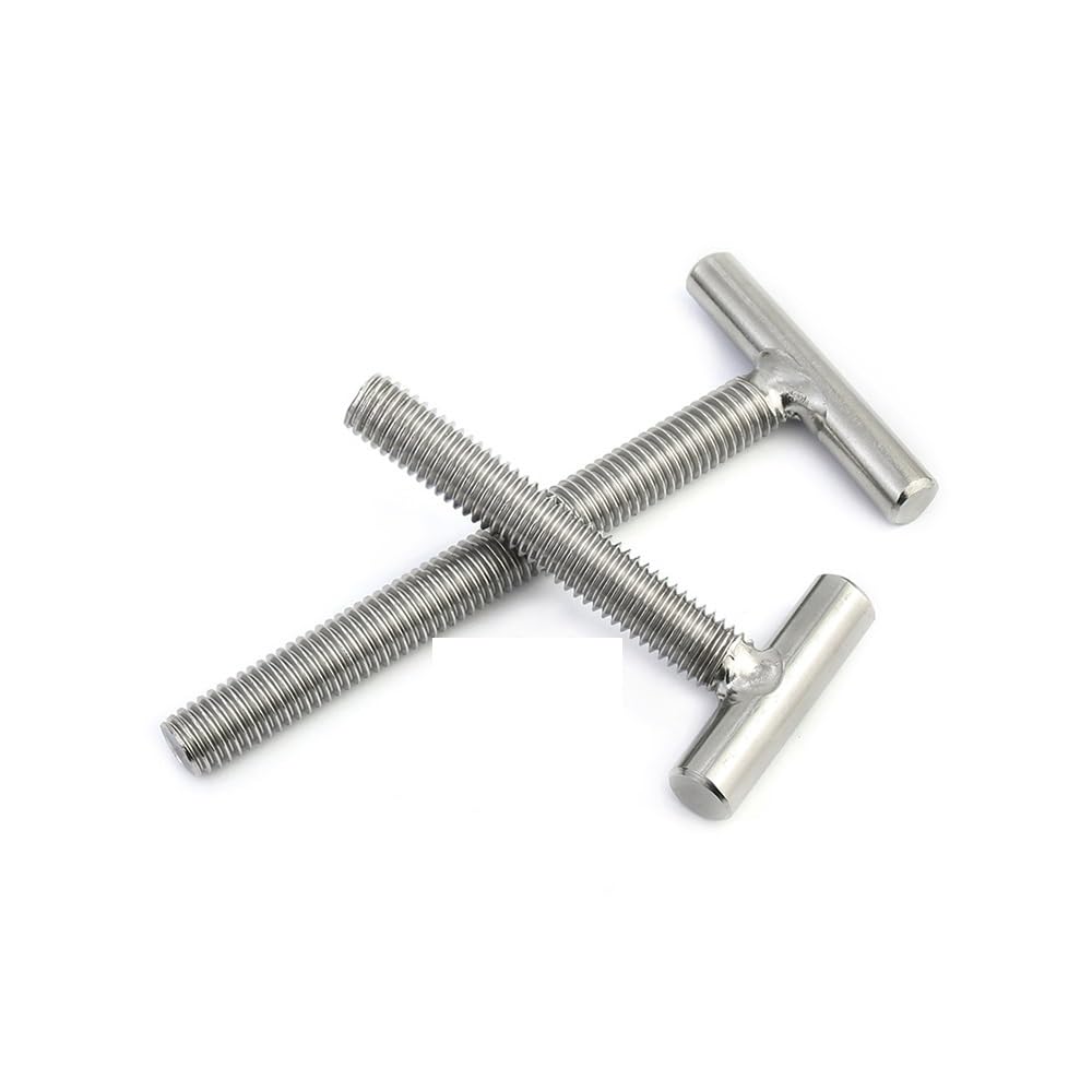 M6 304 Stainless Steel T Shape Type Welding Screws Nail Bolts Hammer Head Screw For Chute Rail Miter Track(80mm)