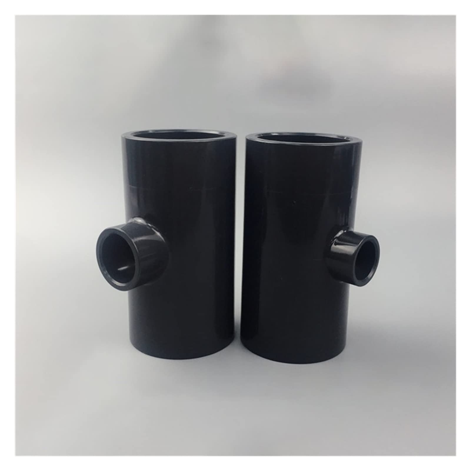 HMTE Accesorios de tubería de Agua de plástico UPVC en T de Diferentes diámetros de PVC 1 Pieza (Color : 1 Pcs, Thread Specification : ID 40 X ID25mm) (1 Pcs ID 50 X ID40mm)