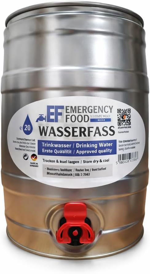 Notwasser – 5 Liter – Langzeit haltbares Überlebenswasser (10 Jahre) – CONVAR