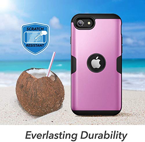 Youmaker Designed For Iphone Se 2022 Case, Iphone Se 2020 Case, Full Body Rugged With Built-In Screen Protector Heavy Duty Protection Slim Fit Shockproof Cover For Iphone Se 2022 4.7 Inch-Purple #TOP4