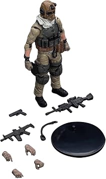1/18 Scale Army Action Figure, Articulated Speicial Forces Soldier Figure, Vintage Military Action Figure for Military Collection Model Birthday Gifts