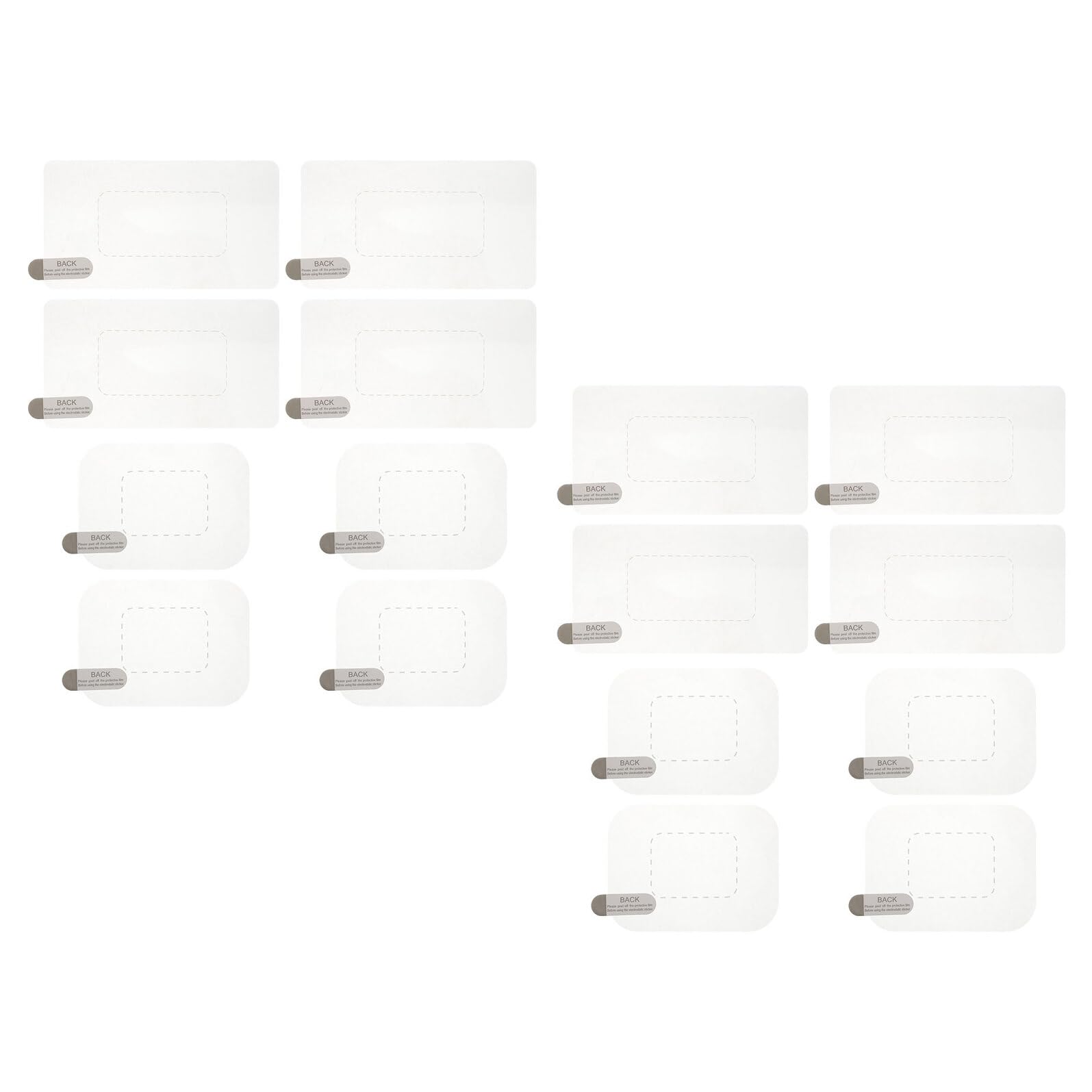 Películas electrostáticas adhesivas para cámara de coche, protector transparente de vidrio 8