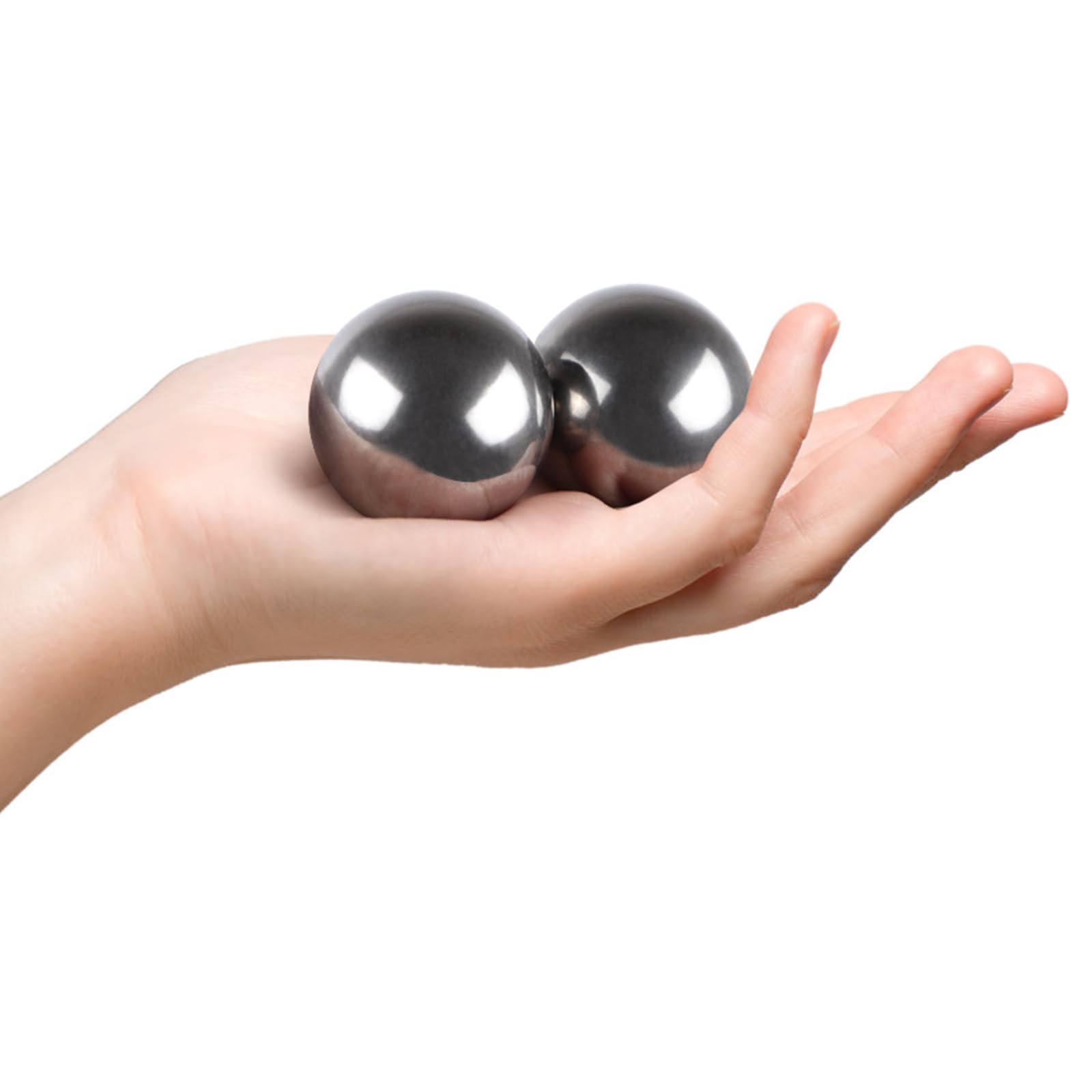 Bolas de masaje con funda, bolas de baoding de acero inoxidable 304, diámetro de 40 mm, esfera de ejercicio de mano china, paquete de 2
