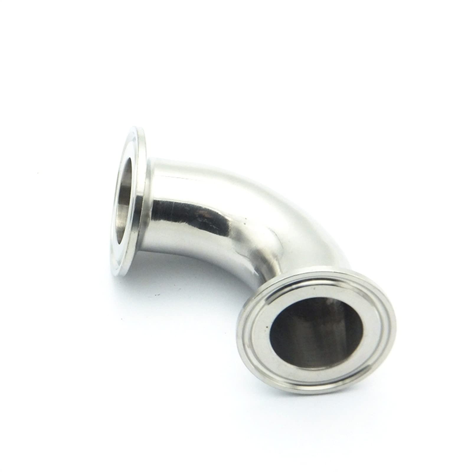 Genérico 12.7mm 19 mm 25 mm 32mm 38mm 45mm 51mm 57mm 63mm 76mm 89mm 304 Acero Inoxidable Ferrulo de Acero del Codo Ajuste de la tubería de la Pinza Tri (Color : 89mm Ferrule OD 106)