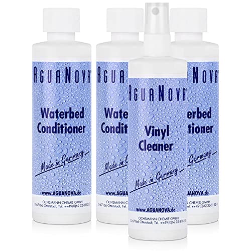 3x AguaNova Wasserbett Conditioner 250 ml & 1x Vinlcleaner 250ml Cover