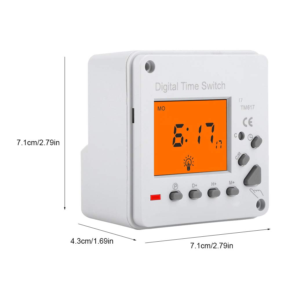 Minuterie Numérique Programmable 7 Jours 168 Heures, 220V CA, Minuterie Intelligente Électrique pour Appareils Électroménagers