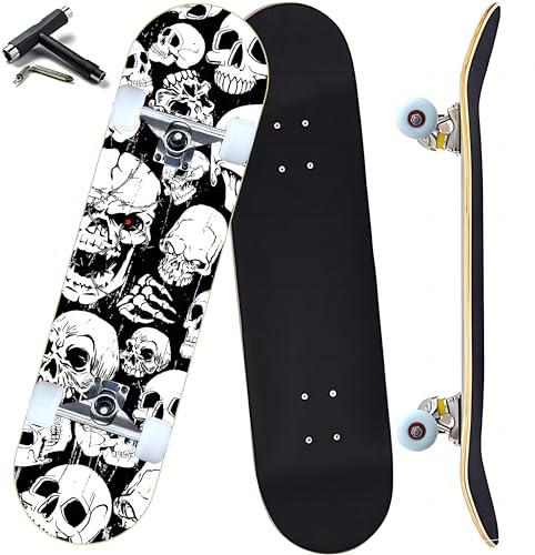 ANYFUN Pro Complete Skateboards for Beginners Girls Boys Kids Youths Teens...