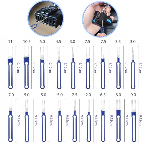Yuiturt 36 Pcs Upgraded Terminal Removal Tool Kit, Pin Extractor Tool Universal Terminal Ejector Kit with Protective Bag, Electrical Wire Connector Pin Removal Tool for Car Automotive - Image 2