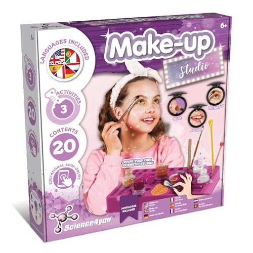 Science4you Set di Trucco per Bambini 8+ - Crea il tuo Make up con questo Giocattolo da Principessa, Trova la Bellezza all'Interno di questo Kit di Arti e Mestieri per Bambini 8 9 10 11+