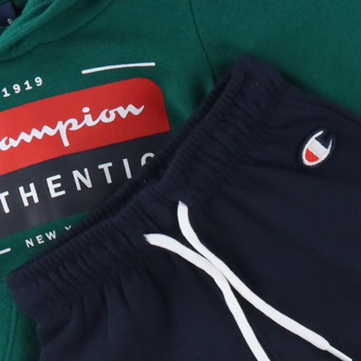 Champion Legacy American Classics TD-Graphic Shop Hooded Completo Bimbo