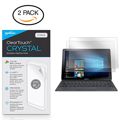 BoxWave Screen Protector Compatible with Samsung Galaxy Book (12 in) - ClearTouch Crystal (2-Pack), HD Film Skin - Shields from Scratches