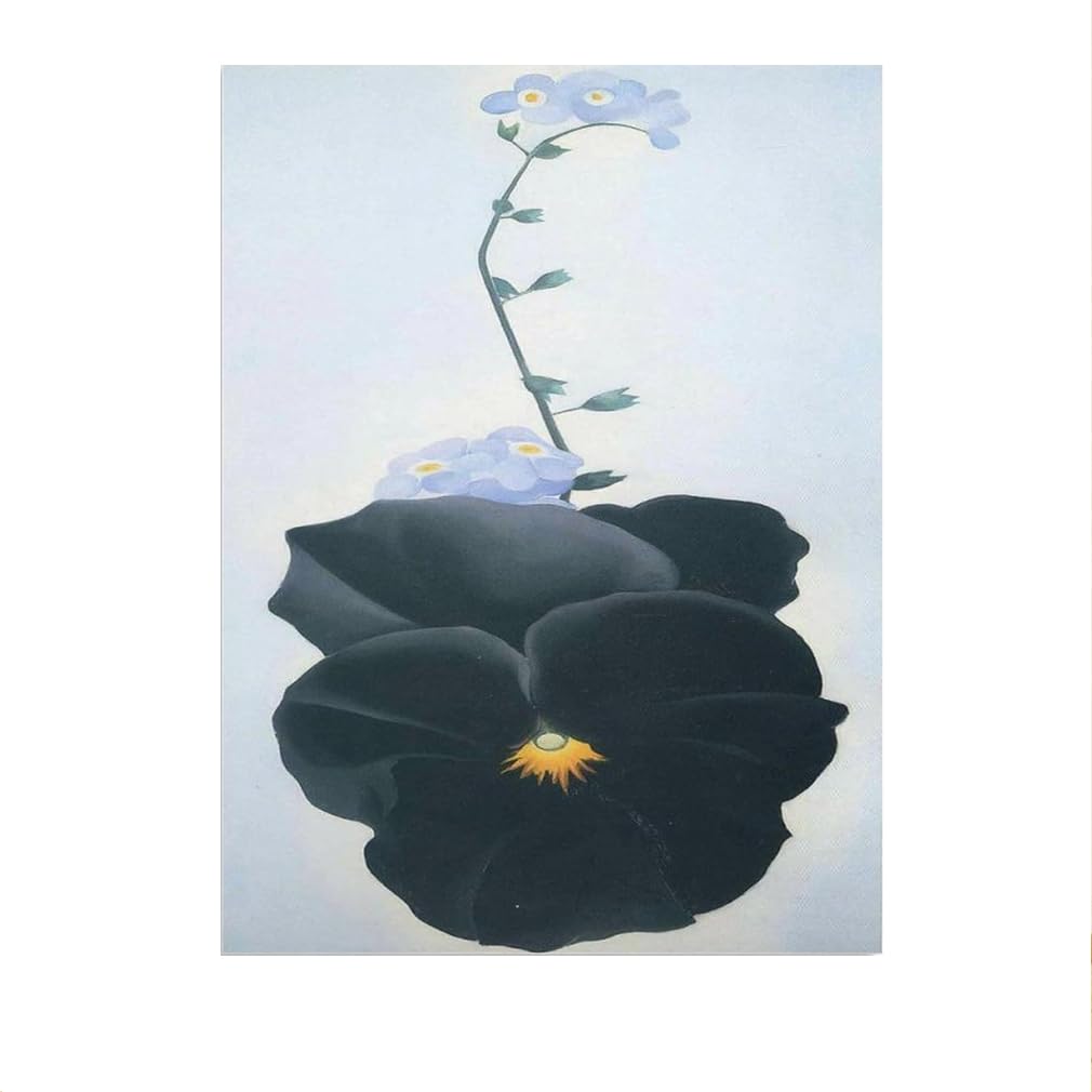LHHJF LJHFA Famous Georgia O'Keeffe Poster Pansy Canvas Wall Art Georgia O'Keeffe Painting And Prints For Home Living Room Decor Picture 40x60cmx1 No Frame