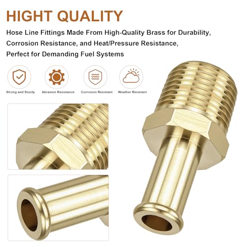 Image of Fuel Hose Line Fitting Adapter for Holley 12-289-11 & 350 SBC Fuel Pump