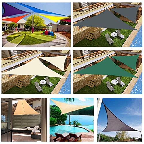 XJHKG Toldo triangular à prova d'água com 4 cordas para garagens, quintais, jardins, terraço (cor: