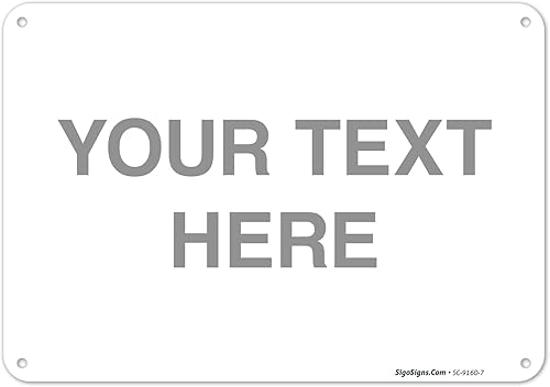 Letrero personalizado, letreros de metal personalizados, personalizable para oficina, negocios, lugar de trabajo, oficina, hogar, letreros de