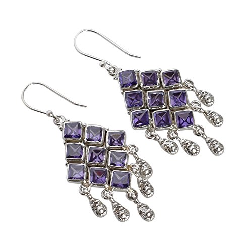 Boucles d'oreilles améthyste argent 925, le cadeau idéal