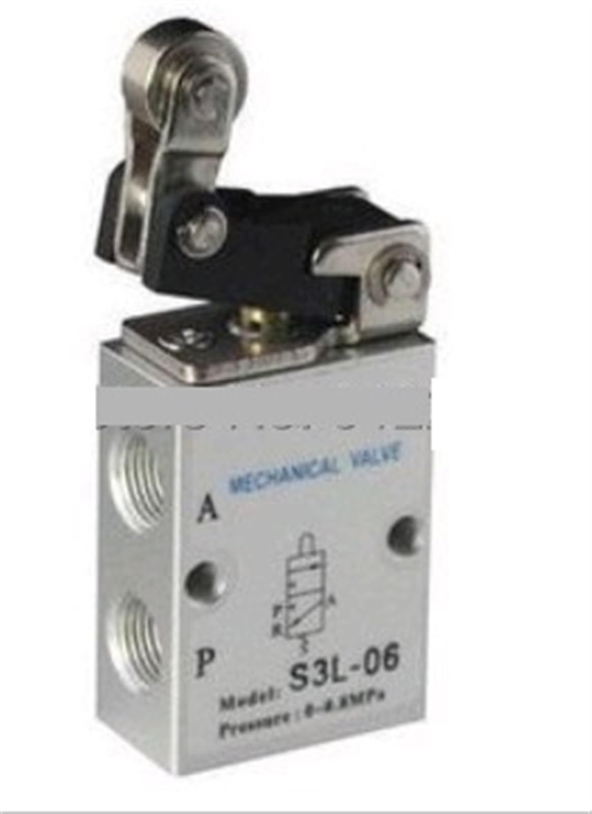 Válvula mecánica S3L-06 de aire neumática de 2 posiciones y 3 vías, 1 pieza