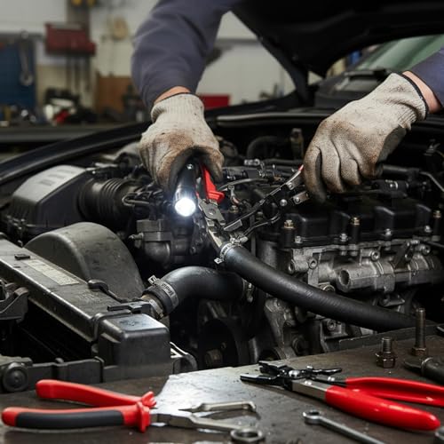 Alicates para abrazaderas de manguera para reparar el coche en casa con total comodidad 5