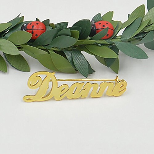Name Brooch Pin Personalized Custom Made with Any Names for Women Girls Initial Gift4