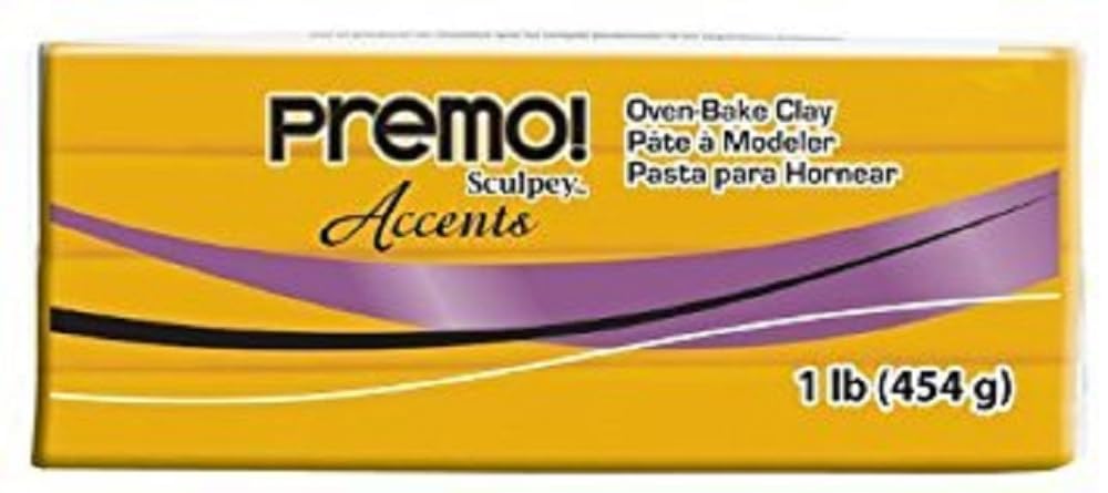Premo Sculpey Accents Polymer Clay 1lb-Gold