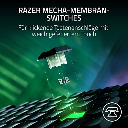 Razer Ornata V3 Tenkeyless - Kompakte Flache Gaming-Tastatur (Mecha-Membran-Switches, Tastenkappen mit Anti-UV-Beschichtung… – Ansicht 3