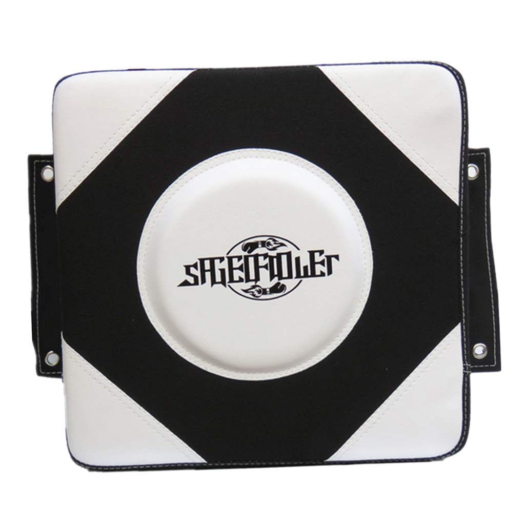 SM SunniMix Wand Schlagkissen Schlagpolster Punch Pad Boxpratzen Trittkissen für Boxen Kickboxen Kampfsport - Schwarz Weiß, L