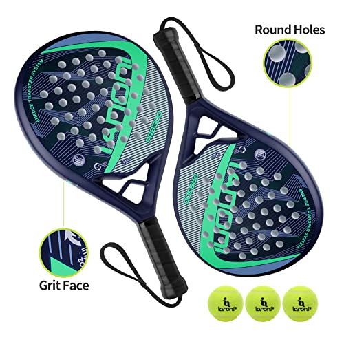 Image of IANONI Padel Racket Carbon Fiber Surface with EVA Memory Flex Foam Core Padel Tennis Racquets Paddle Tennis Racket