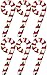 Set of 6 - 42" Giant Inflatable Christmas Decorations - Candy Cane -Set of 6 Candy Canes