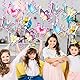 Schmetterling Deko Geburtstag 15 Stück,Happy Birthday Banner Rosa Mit Schmetterling Hängende Wirbel Deko,Frühling Blumen Schmetterling Girlande Geburtstagsbanner Für Mädchen Frauen Kinder Prinzessin