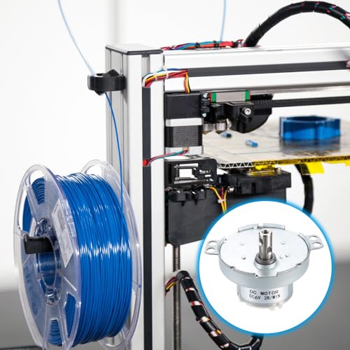 Moteur électrique à vitesse lente JS-50T 6V CC 2 tr/min avec arbre en D - 5