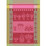 Garnier Thiebaut 100% two-ply twisted cotton Confiserie Guimauve Kitchen Towel, 22 by 30-Inch, Mauve, Made in France