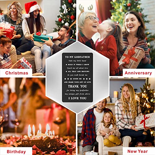 Levole Godfather Card Godfather Proposal Gifts - Godfather Wallet Card, Godfather Gifts for Christmas Fathers Day Valentines Birthday, Thank You for Being My Godfather Gift3