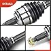 A-Premium CV Axle Shaft Assembly Compatible with Honda Civic 2006-2015, L4 1.8L, Automatic Transmission Only, Front Right Passenger Side