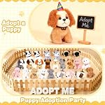 Niceup 24PCS Small Stuffed Animals Bulks Adopt a Puppy Party Favors Mini Plush Dog Gift for Kids Classroom Pet Adoption Birthday Party Decoration Toys Goodie Bag Fillers Easter Basket Stuffer