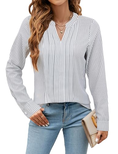 Image of Blooming Jelly Women's Long Sleeve Blouses Dressy Casual Business Work Tops