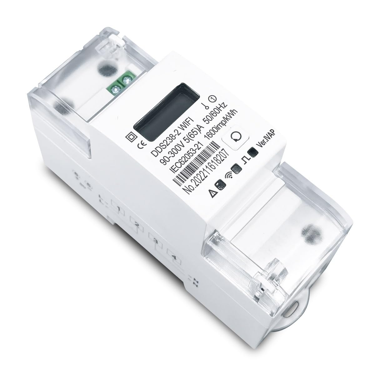 NURII Medidor de energía bidireccional, medidor de kWh, vatímetro, protección de Voltaje y Corriente.