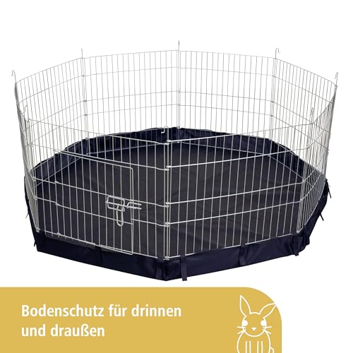Kerbl Pet Nylonboden für Freigehege 82708/81715, Gehegeboden, Auslaufboden, schwarz, Nylon, Nagetiere, für Innen- und Außenbereich