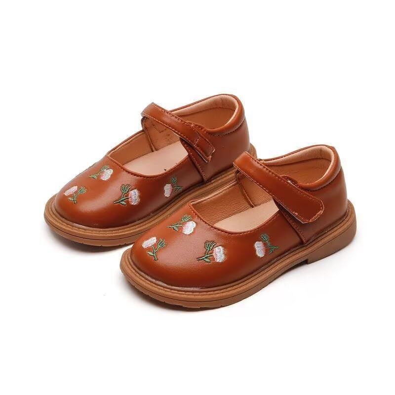 Toddler Kids Girl Fashion Flower Oxfords Shoes for School Dress Party