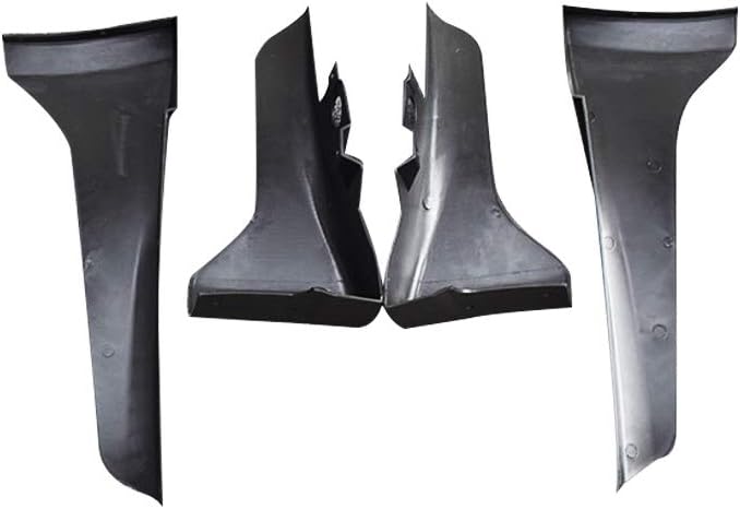 Front + Rear Fender Fit for 2014-2023 Infiniti Q50/Q50s Splash Mudflaps Guards - Unpainted Matte Black ABS Mud Flaps Fender Splash Guards