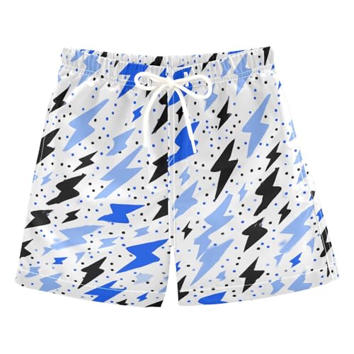 Boccsty Thunder Lightning Boys Swim Trunks Summer Toddler Beach Board Shorts Kids Swimsuit Swimwear XL
