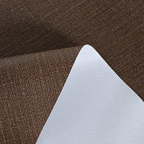 Image of sancua 100% Waterproof Round PVC Tablecloth - 60 Inch - Oil Proof Spill Proof Vinyl Table Cloth, Wipe Clean Table Cover for Dining Tables, Buffet Parties and Camping, Coffee
