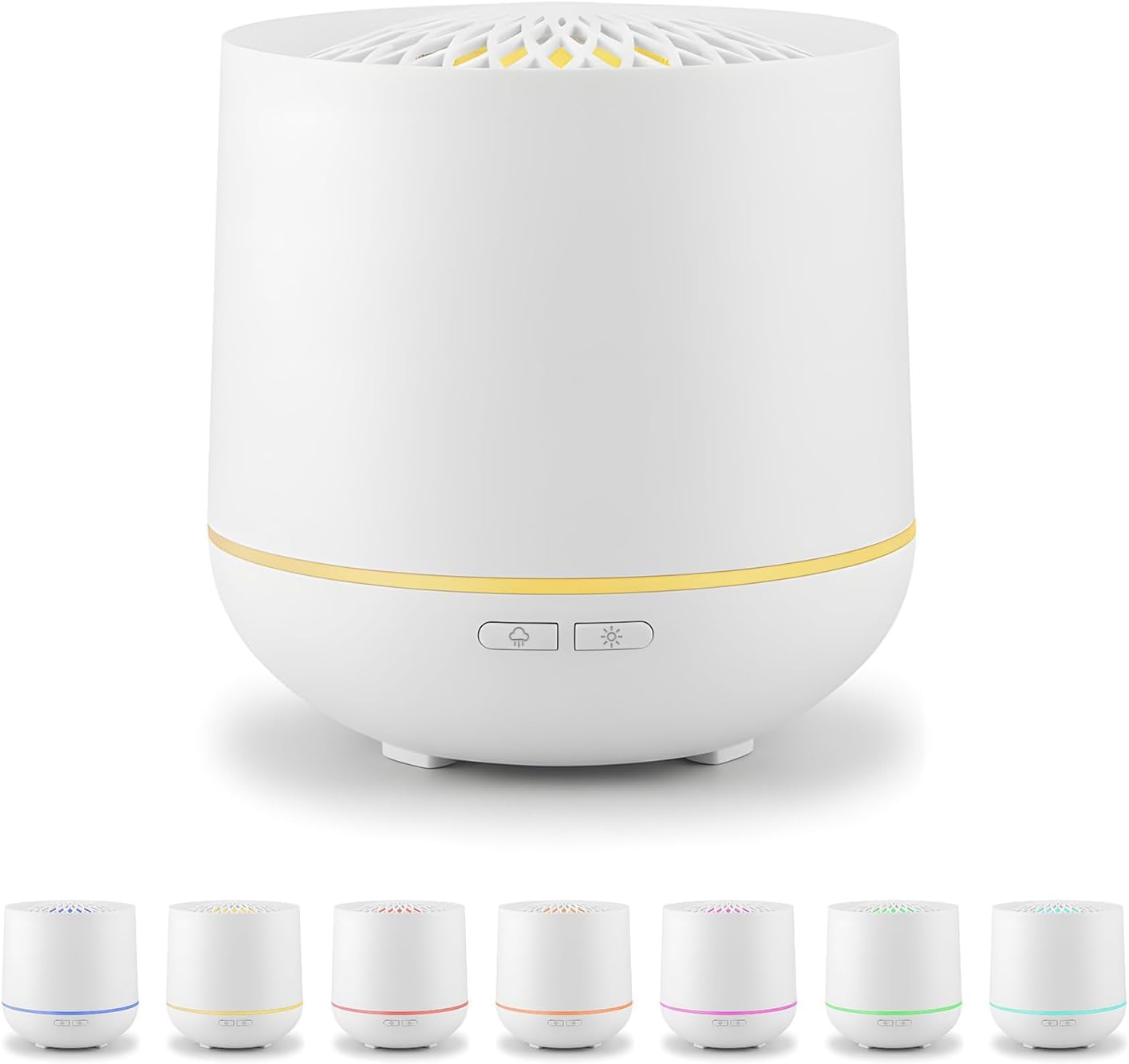 Diffuseur d'arômes huiles essentielles ultrasonique brume fraîche maison blanche